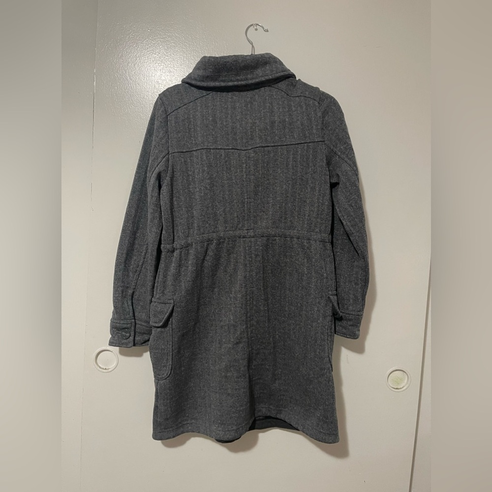 Patagonia sweater coat full zip gray knee length jacket - Picture 4 of 4